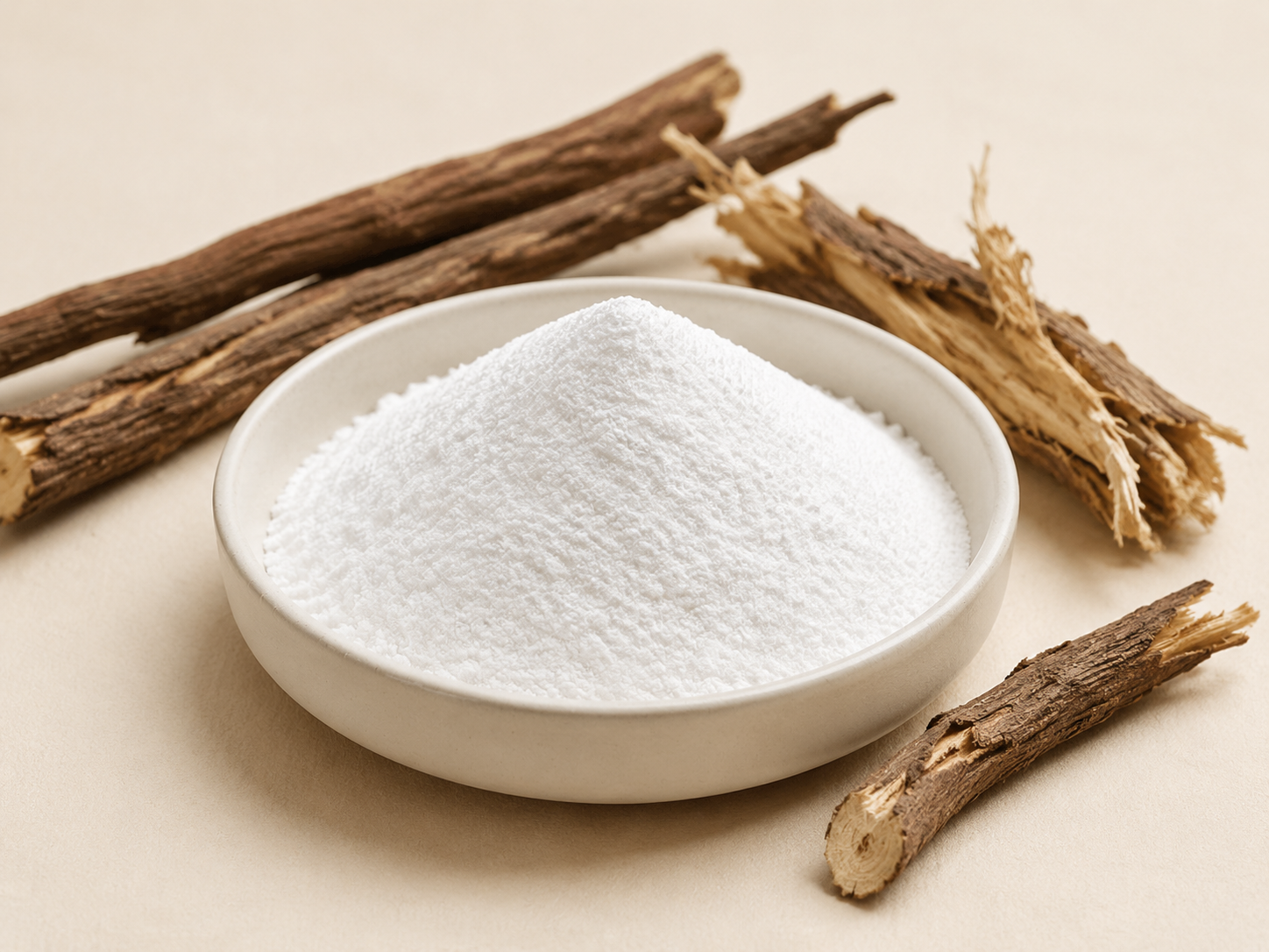 Monopotassium Glycyrrhizinate, Fine white powder