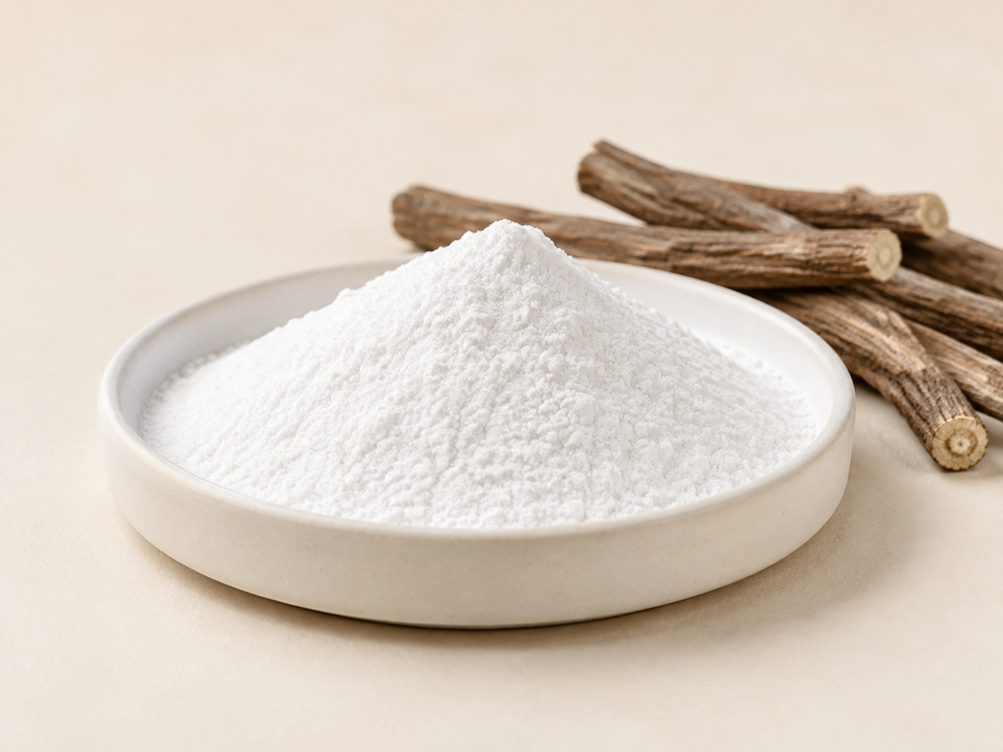 Monoammonium Glycyrrhizinate, Fine white powder