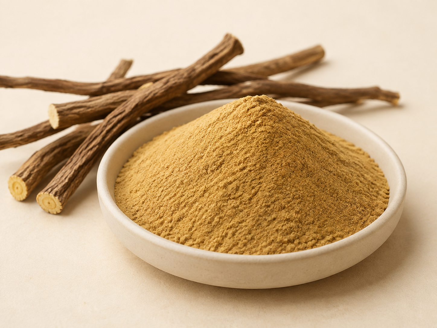 Tripotassium Glycyrrhizinate, Yellow-brown powder